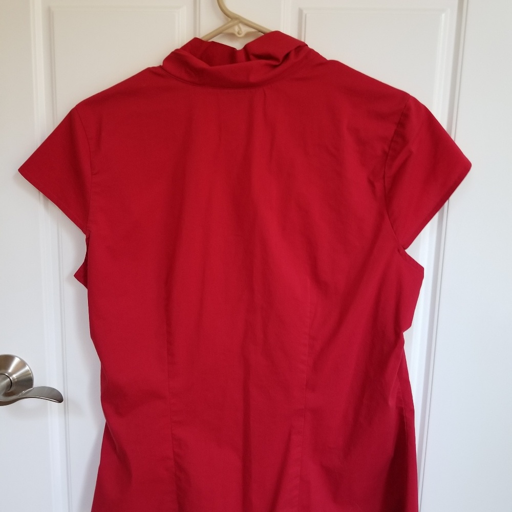 Worthington Short Sleeve Blouse - Picture 2 of 2